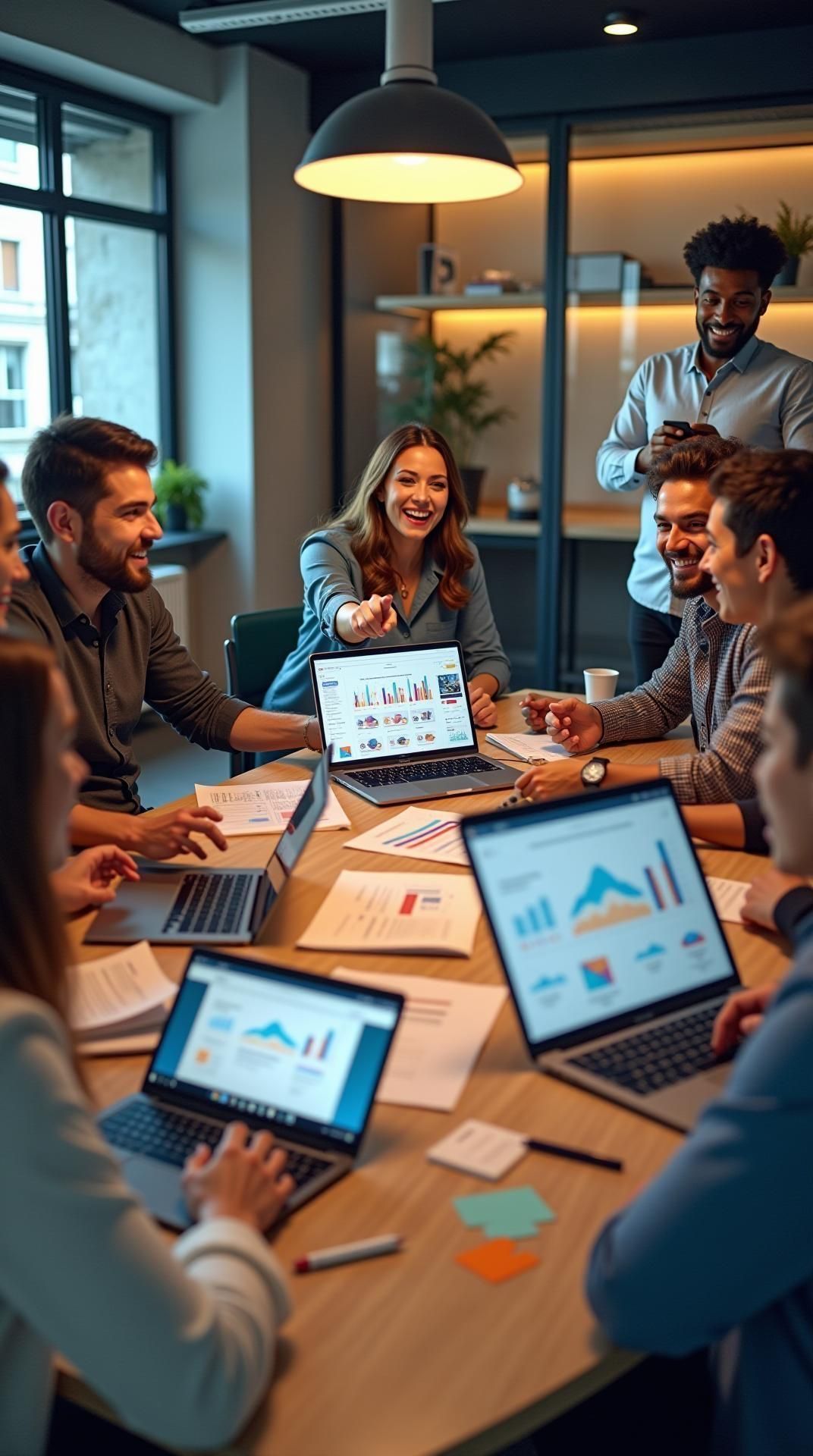 A small group seated around a table during a workplace ergonomics workshop